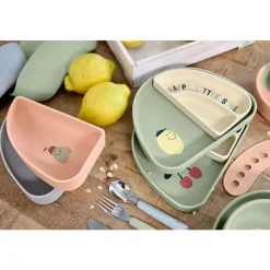 Siliconen Bordenset Happy Fruits Citroen 3stks
