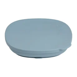 Siliconen bord met zuignap en Deksel Ocean