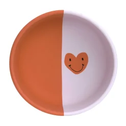 Siliconen Kom Happy Rascals Heart Lavender