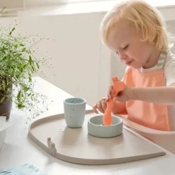 Siliconen placemat met hoge rand Elphee Blauw