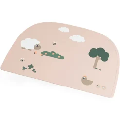 Siliconen placemat Tiny Farm Roze