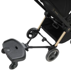 Skateboard met zitje Tony voor kinderwagen zwart
