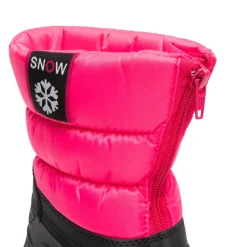 Skiboots met gewatteerde kraag en rubberen zool meisjes