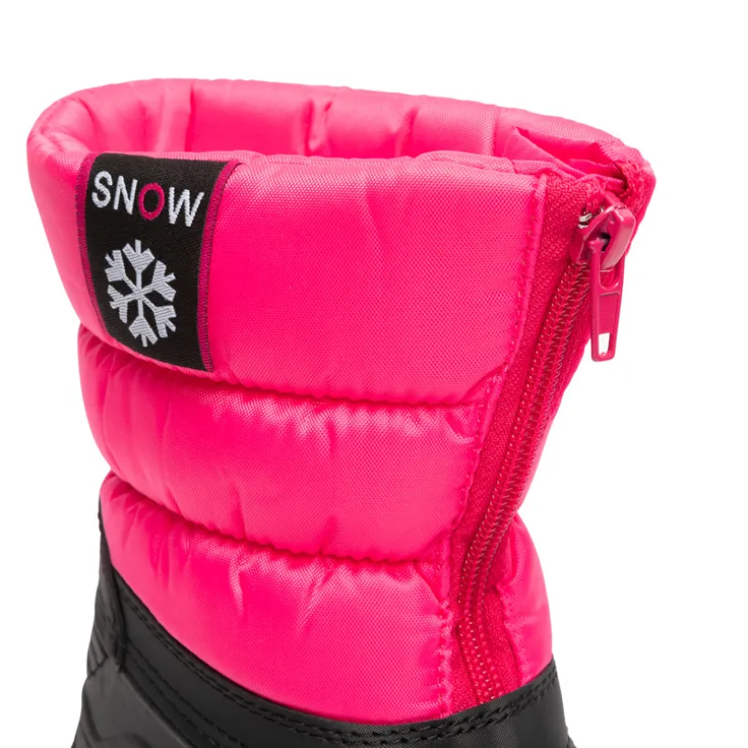 Skiboots met gewatteerde kraag en rubberen zool meisjes