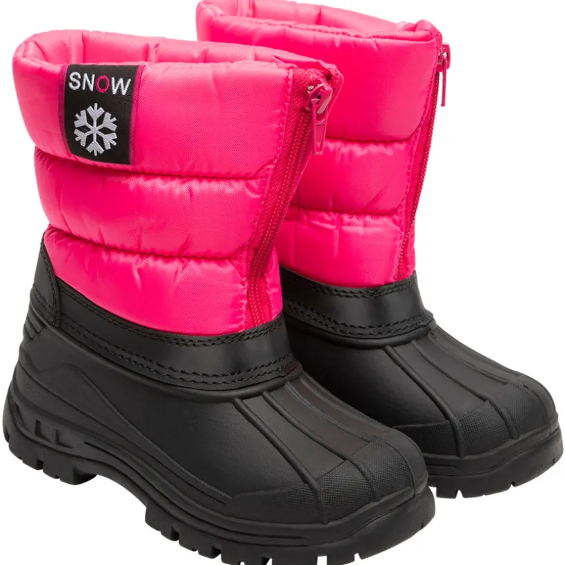 Skiboots met gewatteerde kraag en rubberen zool meisjes