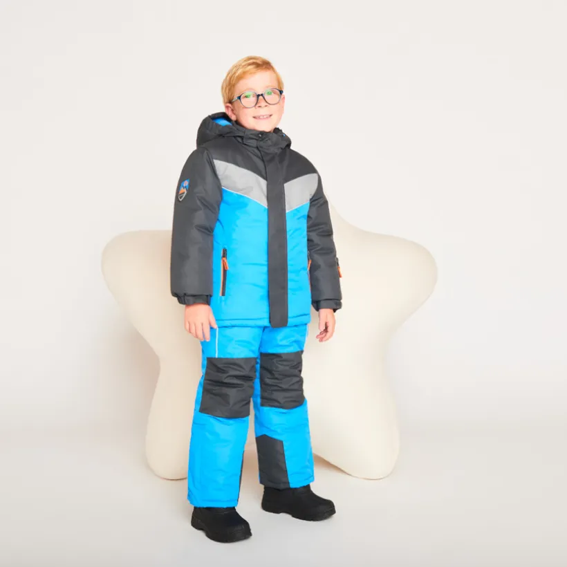 Skibroek met afneembare fantasiebretellen jongens