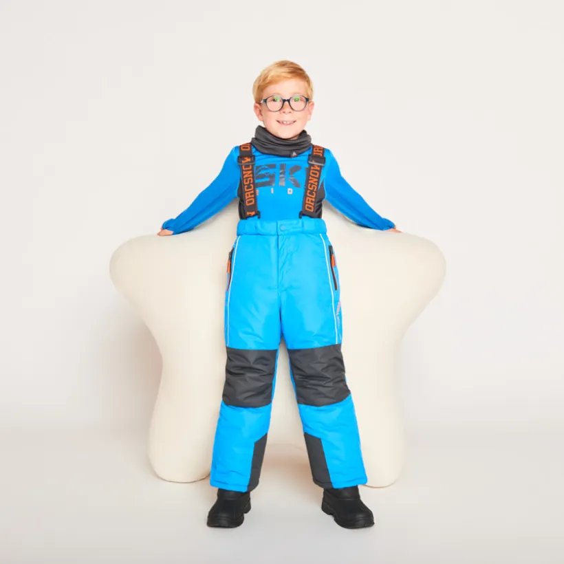 Skibroek met afneembare fantasiebretellen jongens