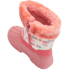 Ski- en sneeuwlaarzen met rits en nepbont voor babymeisjes