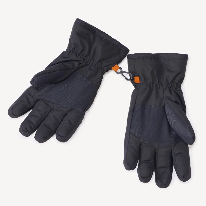 Skihandschoenen van stof met voering en camouflageprint jongens