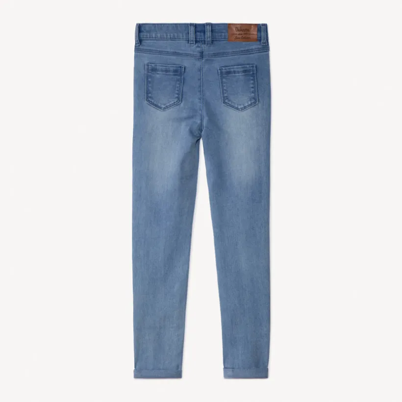 Skinny effen denim jeans meisjes