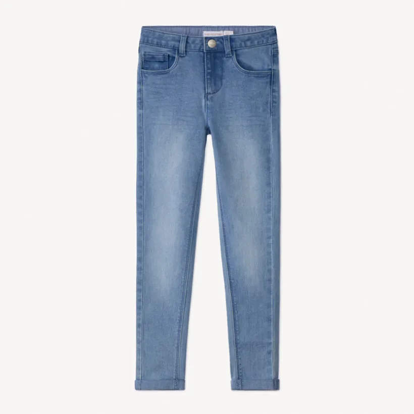 Skinny effen denim jeans meisjes