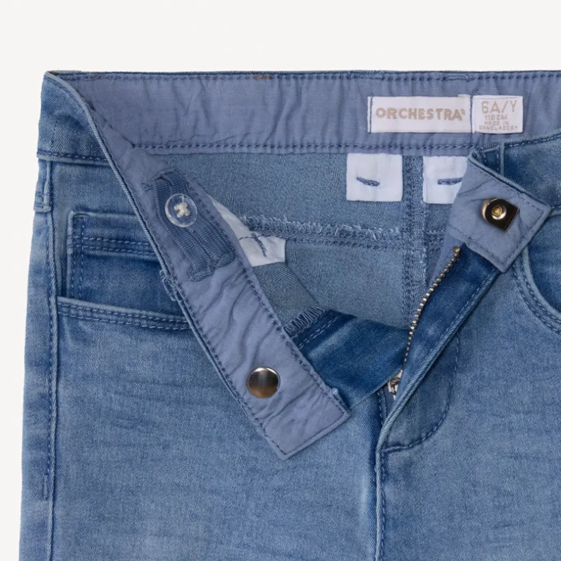 Skinny effen denim jeans meisjes