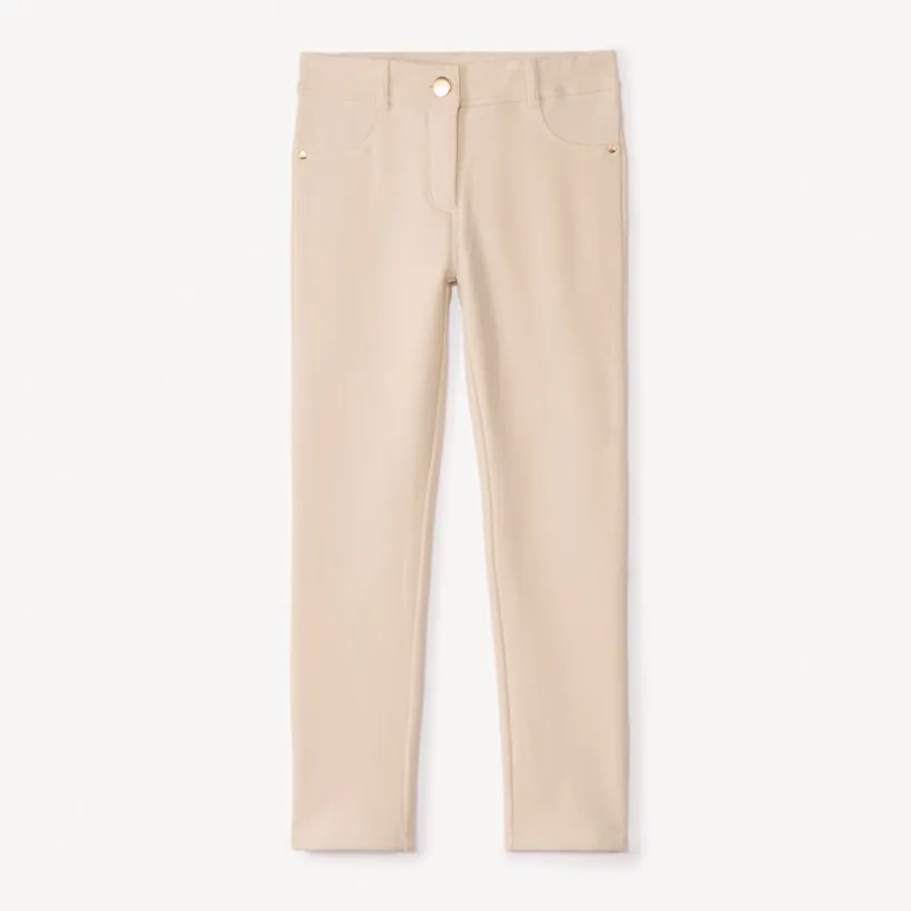 Skinny joggingbroek in fleece meisjes
