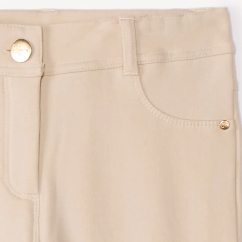 Skinny joggingbroek in fleece meisjes