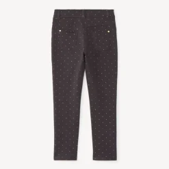 Skinny joggingbroek met glitterstippenprint meisjes