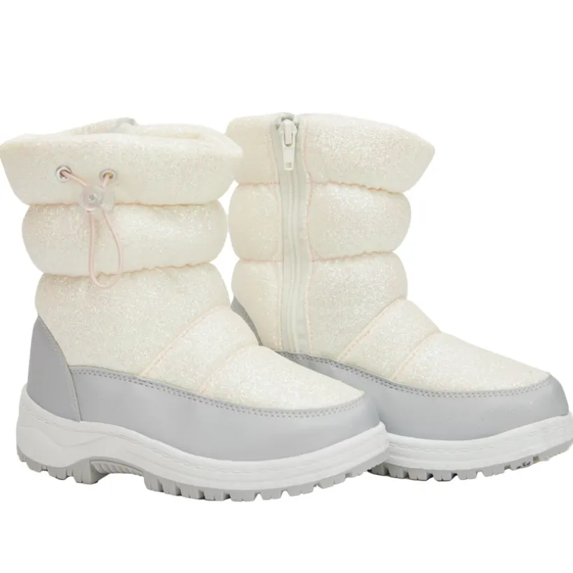 Ski-schoenen met glitters en rits meisjes