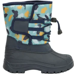 Ski-schoenen met velcro en grafisch patroon voor jongen