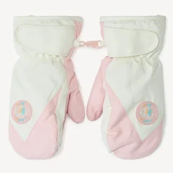 Skiwanten met rubberen badge meisjes