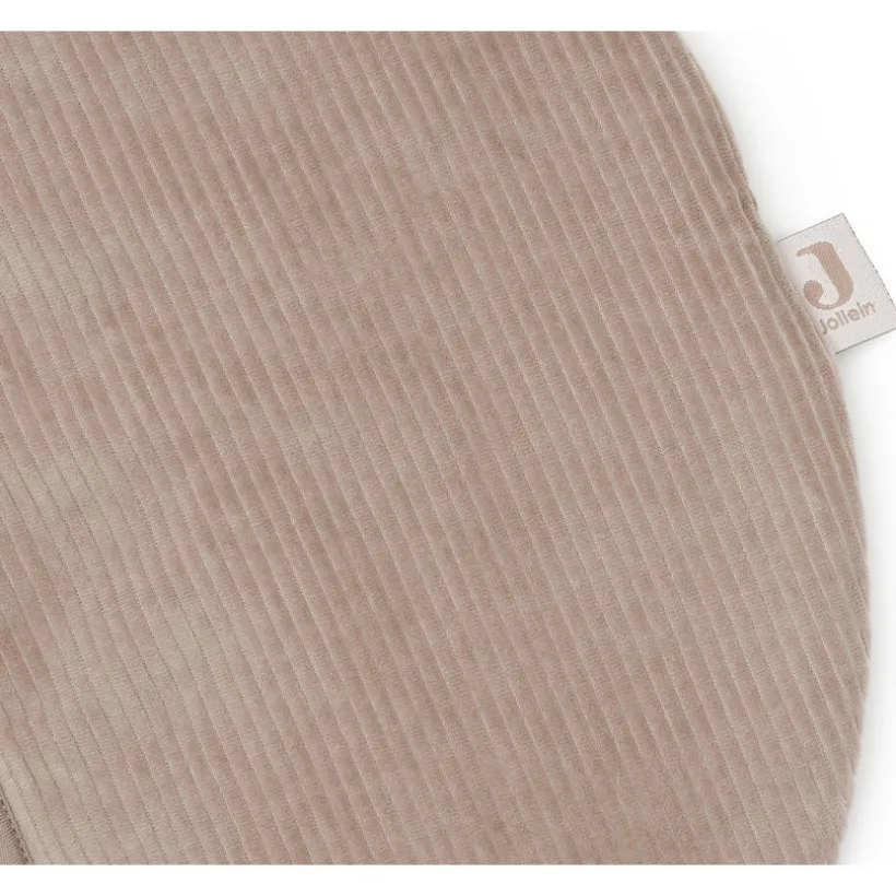 Slaapzak afritsbare mouwen 70cm rond Rib Milky Coffee