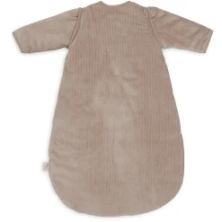 Slaapzak afritsbare mouwen 70cm rond Rib Milky Coffee
