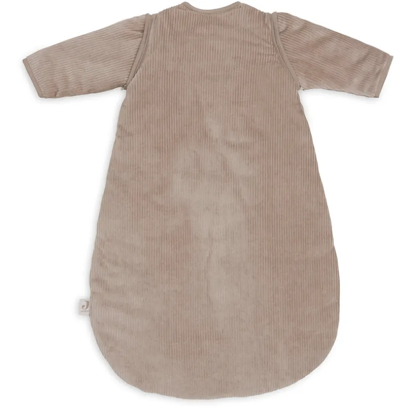 Slaapzak afritsbare mouwen 70cm rond Rib Milky Coffee