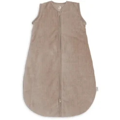 Slaapzak afritsbare mouwen 70cm rond Rib Milky Coffee
