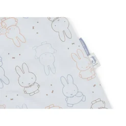 Slaapzak afritsbare mouwen 110cm Miffy Moments Cloudy blue
