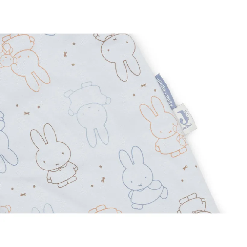 Slaapzak afritsbare mouwen 110cm Miffy Moments Cloudy blue