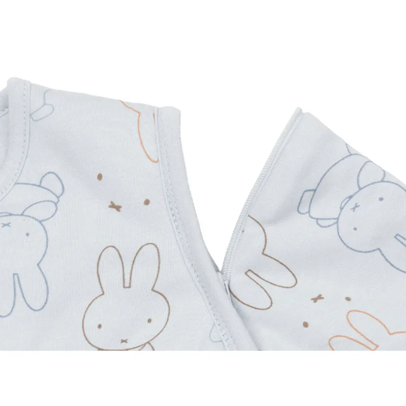 Slaapzak afritsbare mouwen 110cm Miffy Moments Cloudy blue