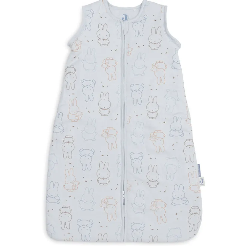 Slaapzak afritsbare mouwen 110cm Miffy Moments Cloudy blue