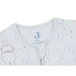 Slaapzak afritsbare mouwen 110cm Miffy Moments Cloudy blue