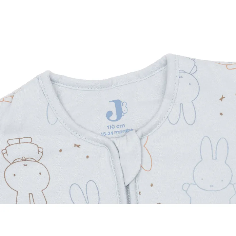 Slaapzak afritsbare mouwen 110cm Miffy Moments Cloudy blue