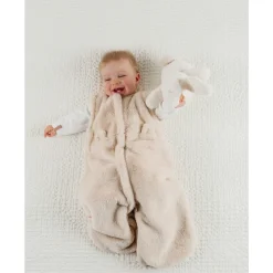 Slaapzak 50cm afneembare mouwen Imitatie bont Beige MM25