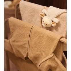 Slaapzak 90cm Merino Wol afritsbare mouwen Natural