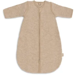 Slaapzak 70cm Merinowol viltachtig afritsbare mouwen Natural