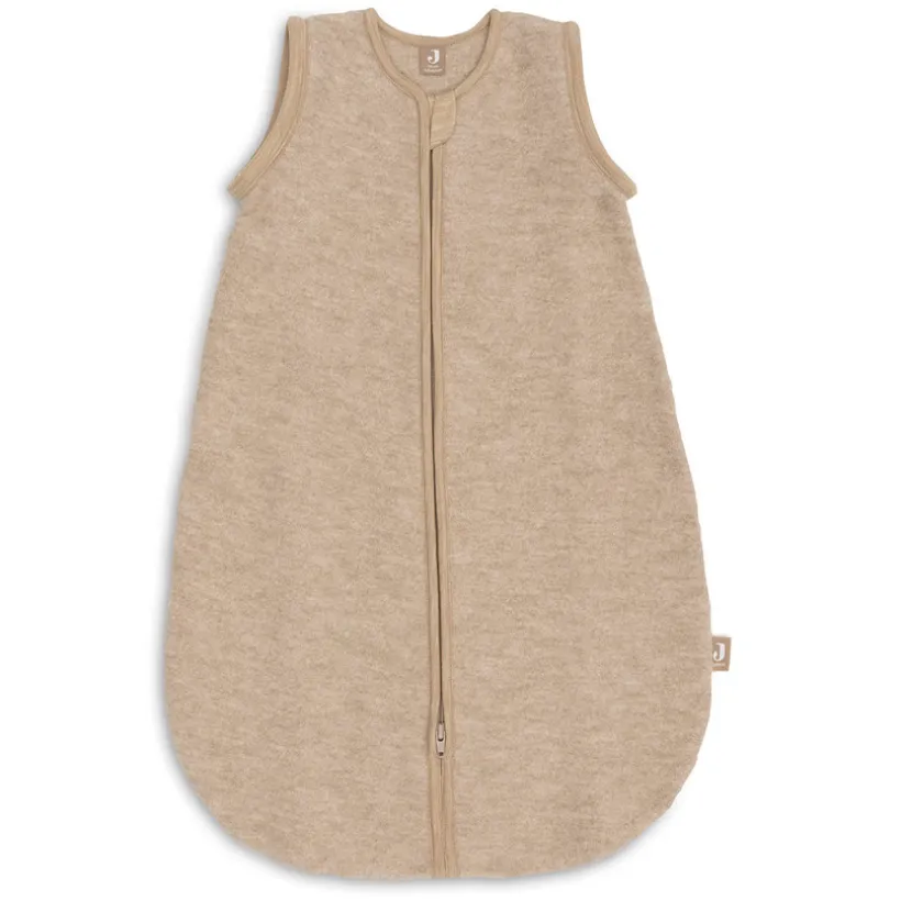 Slaapzak 70cm Merinowol viltachtig afritsbare mouwen Natural