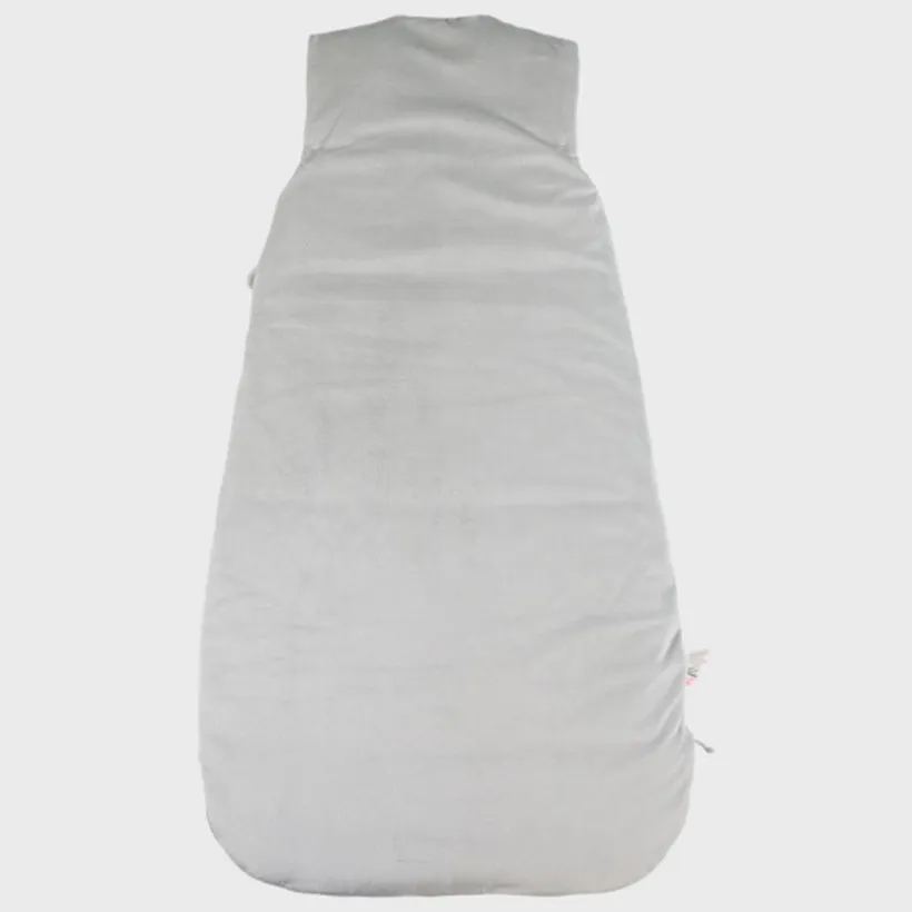 Slaapzak fluweel zonder mouwen 100cm Flufy Salie Ecru