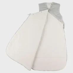 Slaapzak fluweel zonder mouwen 100cm Flufy Salie Ecru