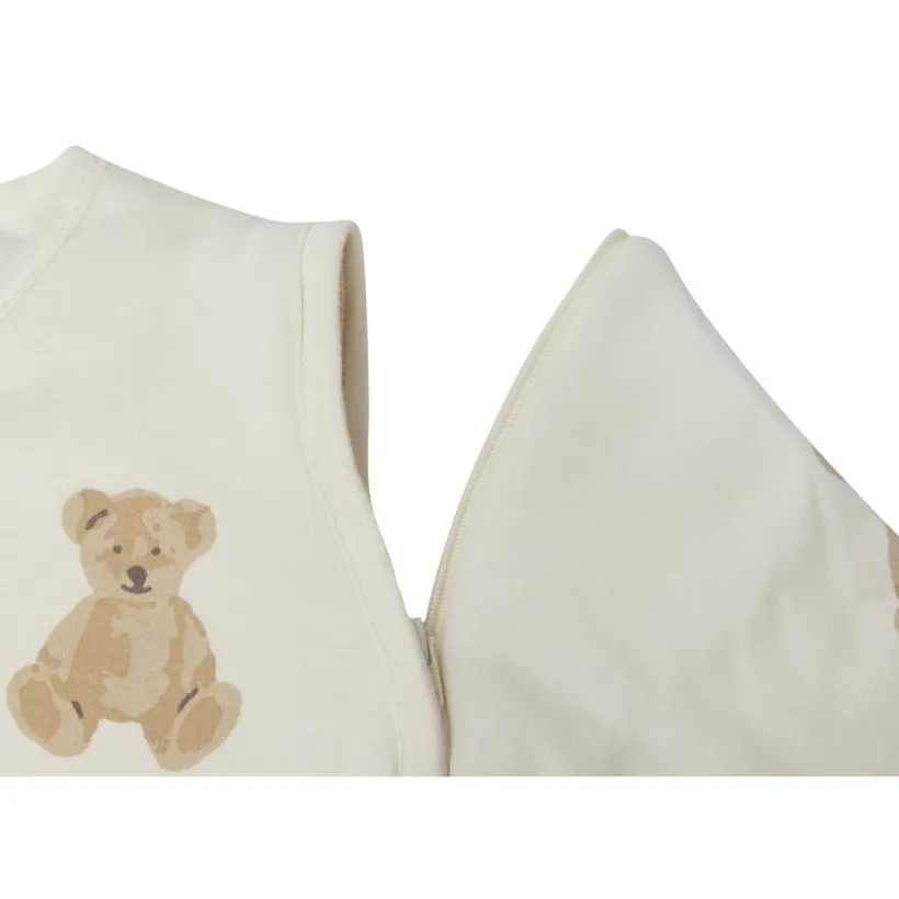 Slaapzak met afristbare mouwen 90cm Teddybear