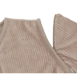 Slaapzak met afritsbare mouwen - Rib Milky Coffee - 110 cm