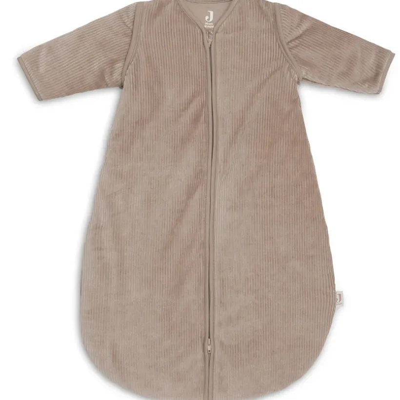 Slaapzak met afritsbare mouwen - Rib Milky Coffee - 110 cm
