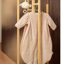 Slaapzak met afritsbare mouwen - Rib Milky Coffee - 110 cm