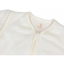 Slaapzak met afritsbare mouwen 70cm 4 seizoenen Rib Ivory