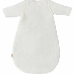 Slaapzak met afritsbare mouwen 70cm 4 seizoenen Rib Ivory