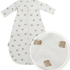 Slaapzak met vaste mouwen jersey Bear - Multicolor - 110 cm