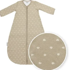 Slaapzak met vaste mouwen jersey Sweetheart - Sand/Soft Sand - 110 cm