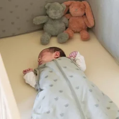 Slaapzak zomer zonder mouwen - Honey - Kleikleur - 3/18 M