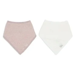 Slab bandana katoen gaas Wild Rose/Oatmeal 2stks