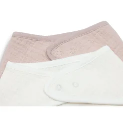 Slab bandana katoen gaas Wild Rose/Oatmeal 2stks