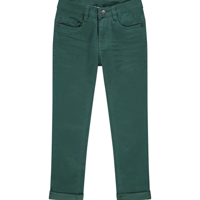 Slimfit broek in twill jongens